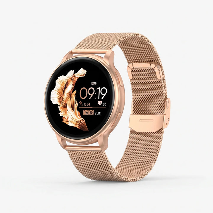 Digitale smartwatch voor bellen en meldingen, unisex. Inclusief fitness tracker voor sport.