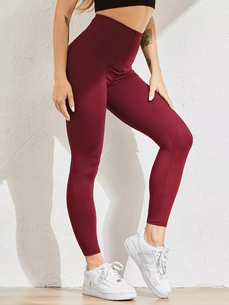 Dames training legging, hoge taille, corset-accent, voor stijlvolle workouts.