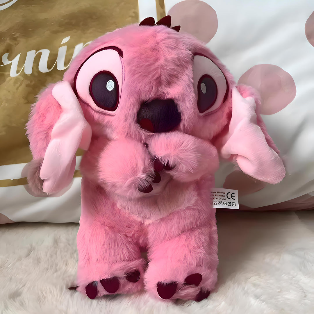 Schattige Cuddle Stitch otter knuffel, een uniek babycadeau voor rustige nachten; simuleert ademhaling.