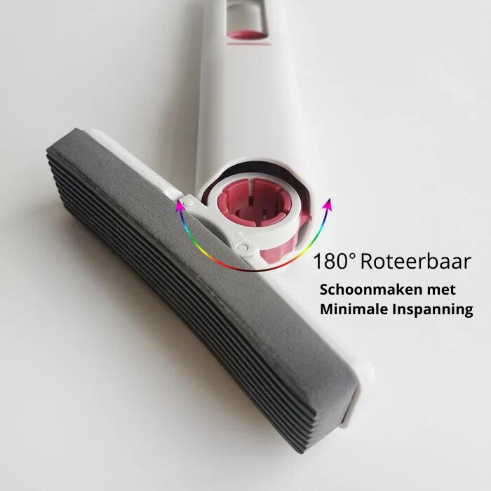 Compacte minidweil met ingebouwd uitwringsysteem; ideaal voor snel en gemakkelijk schoonmaken in huis.
