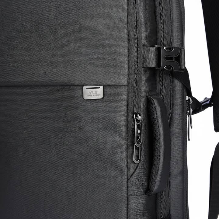 Comfortabele en ruime TravelX reisrugzak, ook geschikt als compacte dagrugzak. Ergonomisch ontwerp.