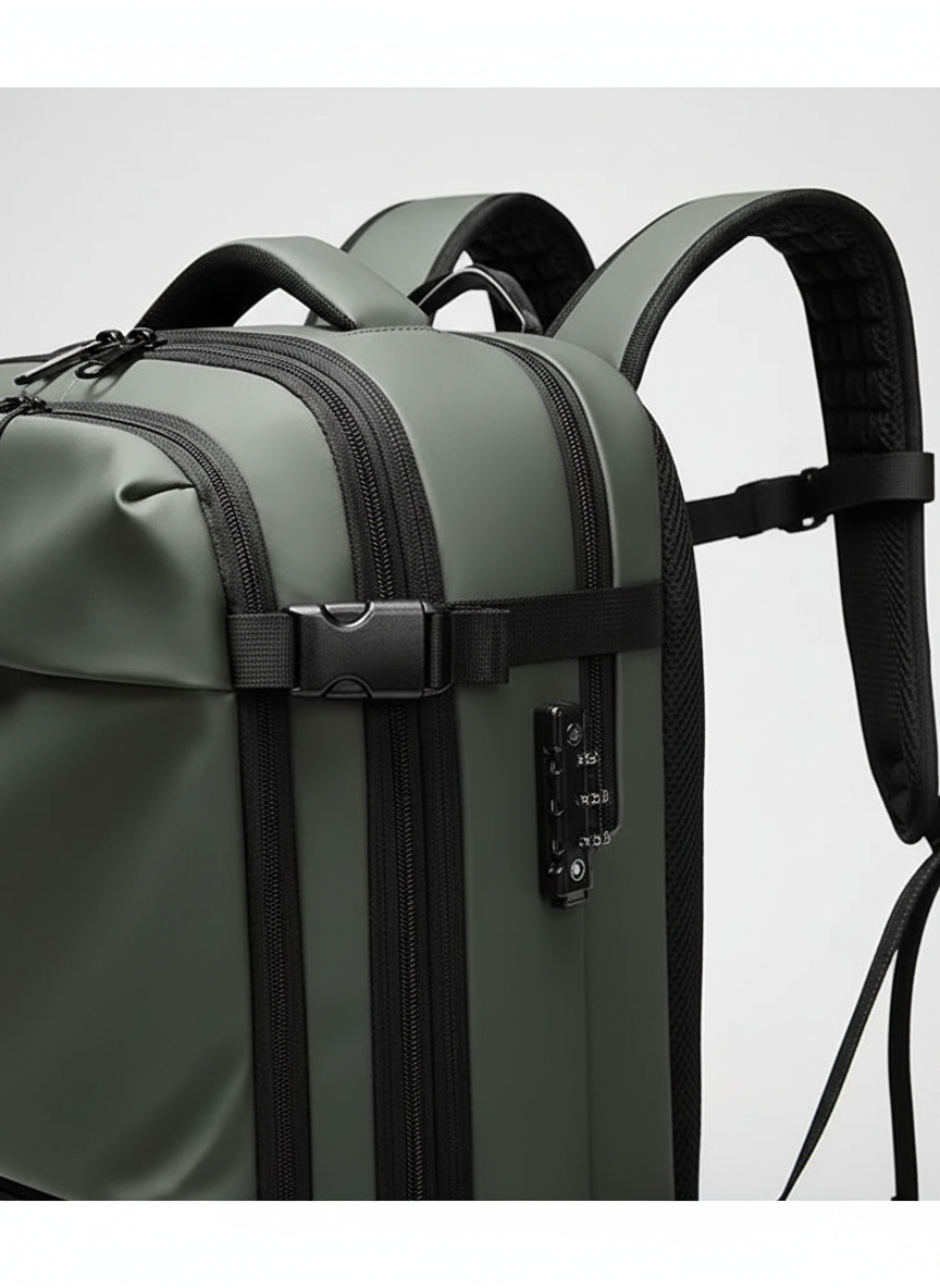 Compacte PackAway reistas met slimme organisatievakken, perfect voor een dagtrip of als dagrugzak.