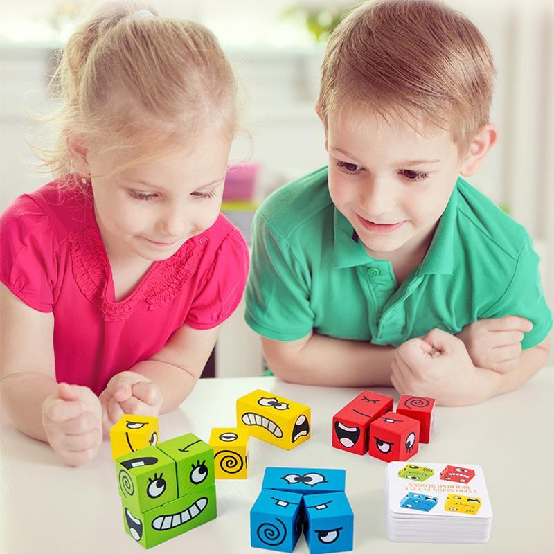 Kinderen lachen tijdens het spelen van het EmojiGame bordspel, educatief en vermakelijk voor het hele gezin.