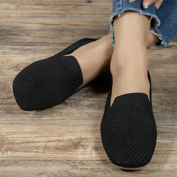 ComfortFit dames ballerina's met traagschuim binnenzool en stevige antislip zool voor dagelijks gebruik.
