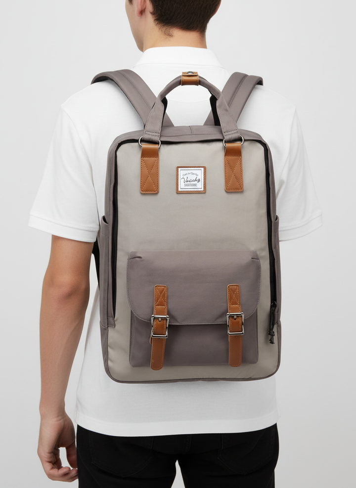 Comfortabele StylePack rugzak, ergonomisch ontwerp, perfect voor het dragen van je laptop en benodigdheden.