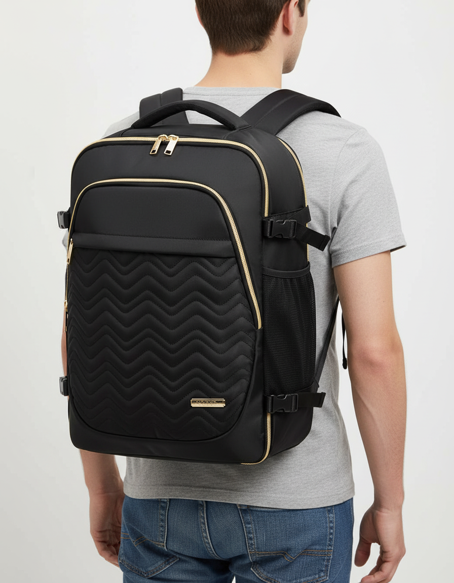 Travelix 40L reisrugzak, ruime unisex backpack voor lange reizen. Met veel opbergvakken.