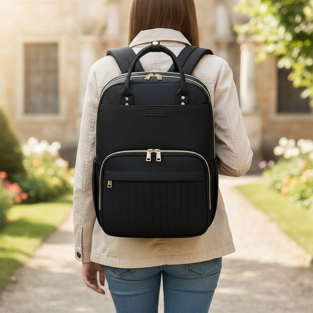 Unisex waterdichte laptop rugzak; ideaal voor dagelijks gebruik, school, kantoor en reizen.