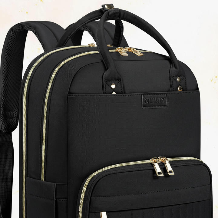 Moderne unisex rugzak voor laptop, waterdicht en comfortabel voor school, werk en reizen.