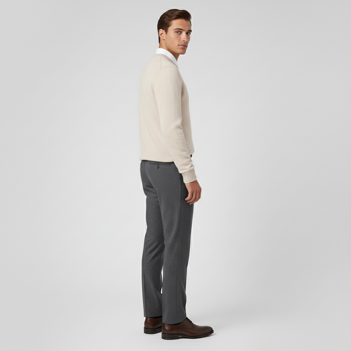 Zachte heren pullover met ronde hals, ideaal als warme winterkleding.