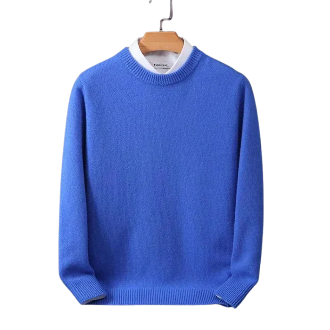 Heren trui Aidan met ronde hals, lange mouwen voor comfortabele casual mode.