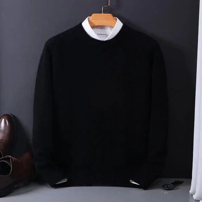 Casual heren trui Aidan, ronde hals, lange mouwen, zachte stof voor optimaal comfort.