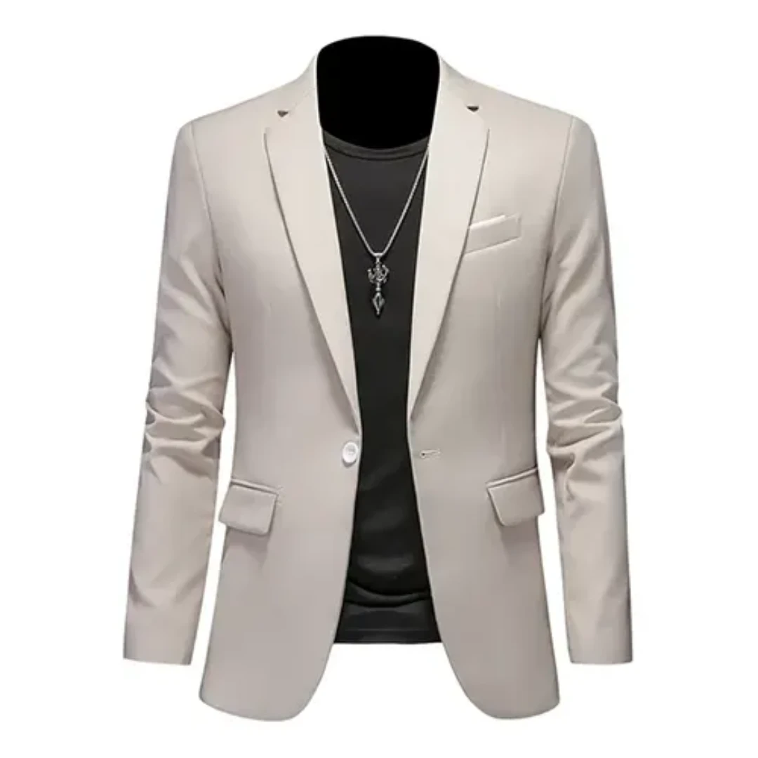Heren slim fit colbert in hoogwaardige stof, met aandacht voor detail. Moderne mode blazer voor de stijlbewuste man.