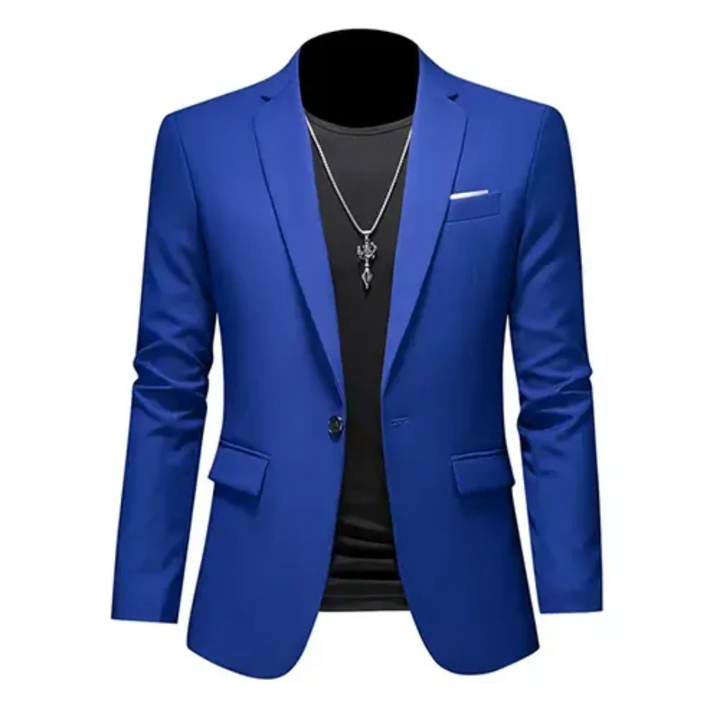 Stijlvolle heren slim fit blazer, ideaal voor een moderne, scherpe look. Perfect colbert voor diverse gelegenheden.