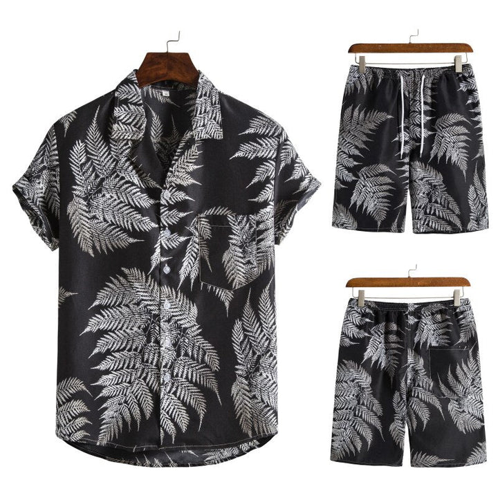 Ultieme heren Hawaï set voor de zomer, perfecte combo van shirt en korte broek voor festival vibes.