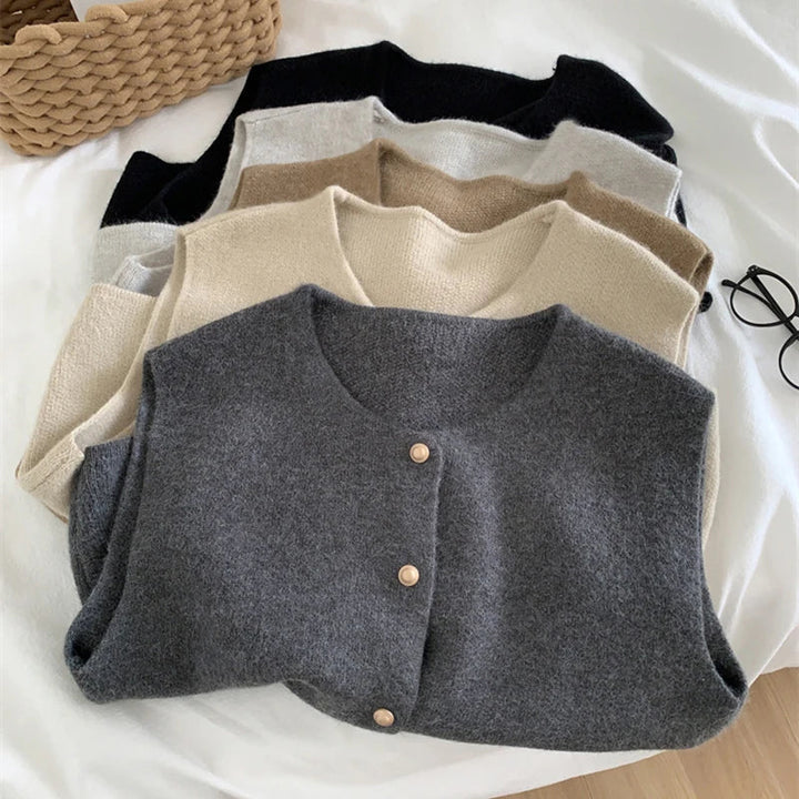 Comfortabel merinowollen damesgilet voor herfst/winter. Ademend, warm en veelzijdig in dameskleding.