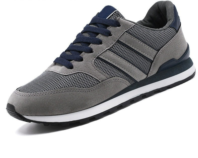 Stijlvolle grijze casual herenschoenen met comfortabele pasvorm, perfect voor dagelijks gebruik.