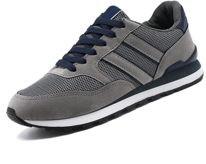 Stijlvolle grijze casual herenschoenen met comfortabele pasvorm, perfect voor dagelijks gebruik.