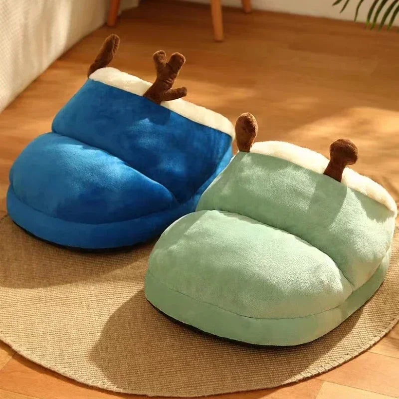 Zacht hondenbed voor warmte en comfort, perfect voor koude winterdagen. Geschikt voor huisdieren.