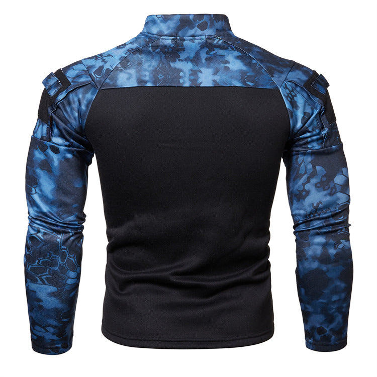 Casual heren camouflage trui Jonah met lange mouwen, biedt comfort en stijl voor vrije tijd en ontspanning.