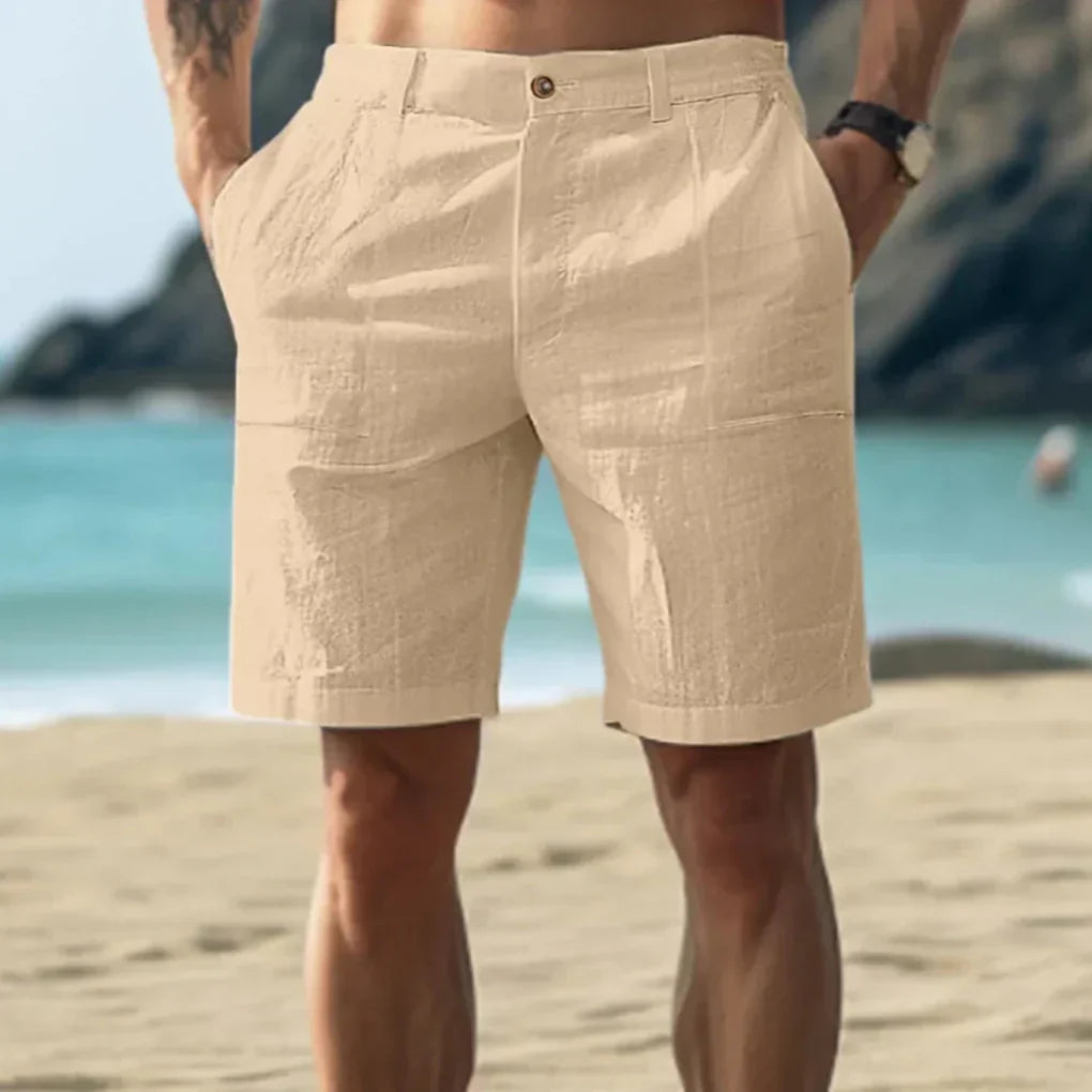 Stijlvolle casual herenshorts. Veelzijdige korte broek met trekkoord, perfect voor een ontspannen zomerlook.