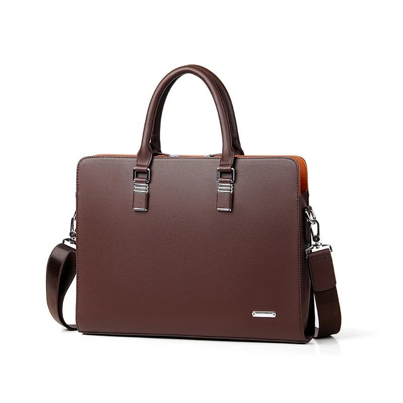 De Portaro laptoptas, perfect voor 14/15 inch laptops, toont vakmanschap en slimme organisatie.