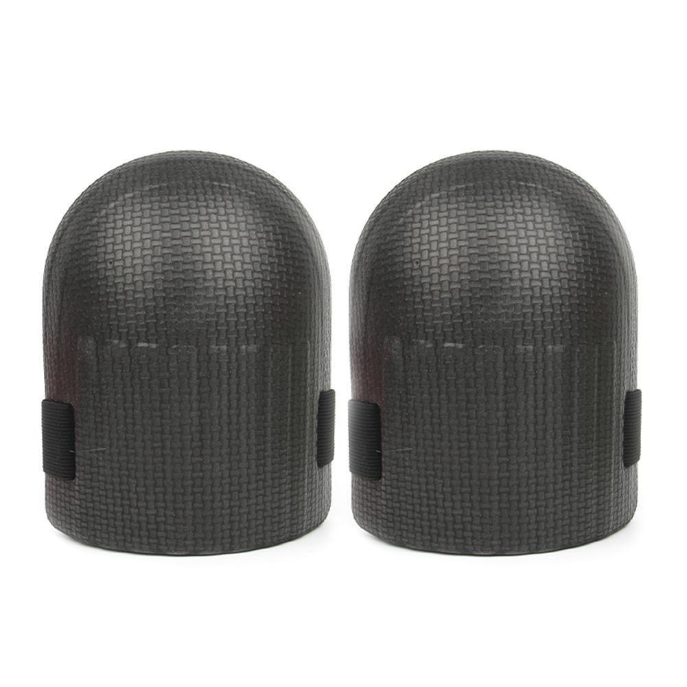 Detail van de duurzame stof en dikke vulling van deze professionele knie pads voor werk en outdoor.