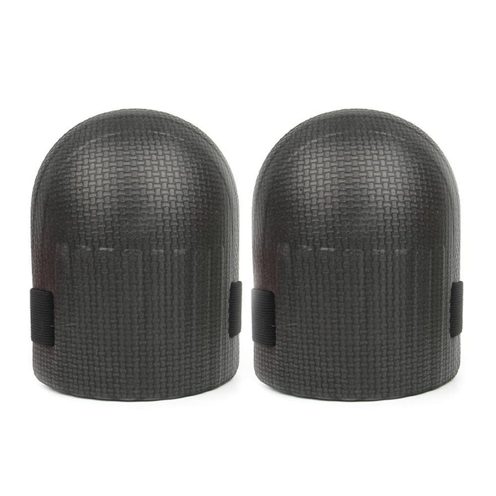 Detail van de duurzame stof en dikke vulling van deze professionele knie pads voor werk en outdoor.
