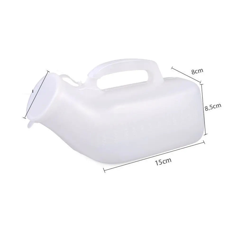 Lekvrije 1200ml draagbare urinaal voor mannen, betrouwbaar voor reizen, auto en dagelijks gebruik.