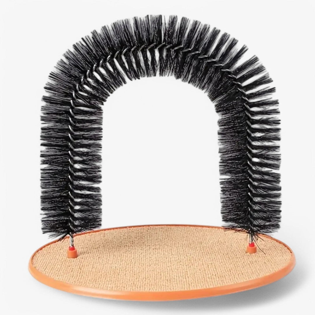 Krab- en massageboog Mira voor katten: stimuleert zelfverzorging en speelplezier. Ideaal katten speelgoed en krabpaal.