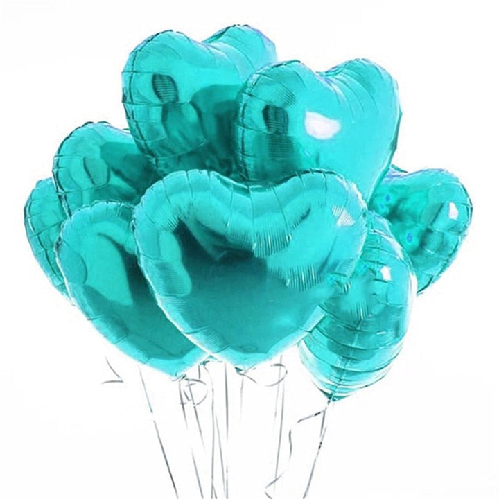 Romantische versiering: 20 hartjes ballonnen voor Valentijn, bruiloft of een speciaal verjaardagsfeest.