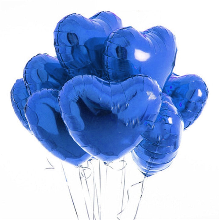 Grote bundel van 20 hartjes ballonnen, perfect voor een verjaardag, jubileum of liefdevolle gelegenheid.