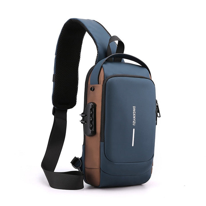 Praktische Julian schoudertas, perfect voor dagelijks gebruik, met veiligheidsslot en geïntegreerde USB poort.