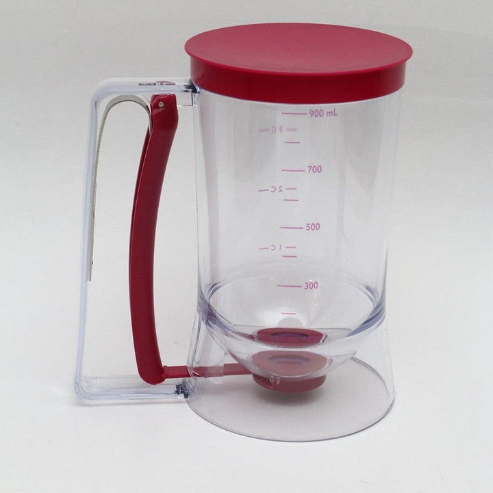 Moderne beslagdispenser, een essentieel bakaccessoire voor elke thuiskok. Ideaal voor pannenkoeken, cupcakes en wafels.