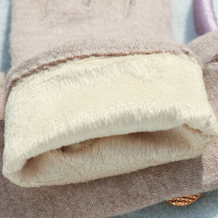 Comfortabele kasjmier winterhandschoenen met touchscreen functie. Zacht, warm en elastisch voor heren en dames.