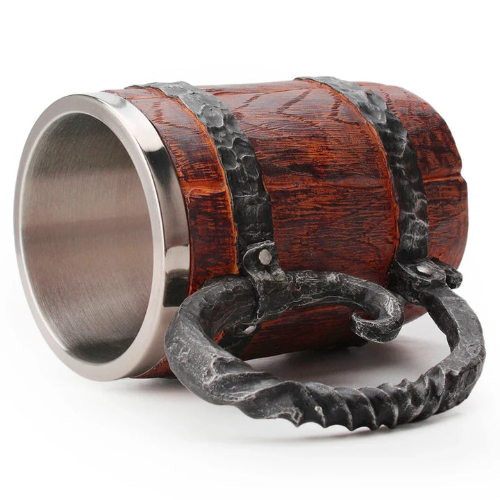 Vaderdag cadeau: stoere middeleeuwse viking mok, perfect voor heren. Uniek drinkgerei met themadetails.
