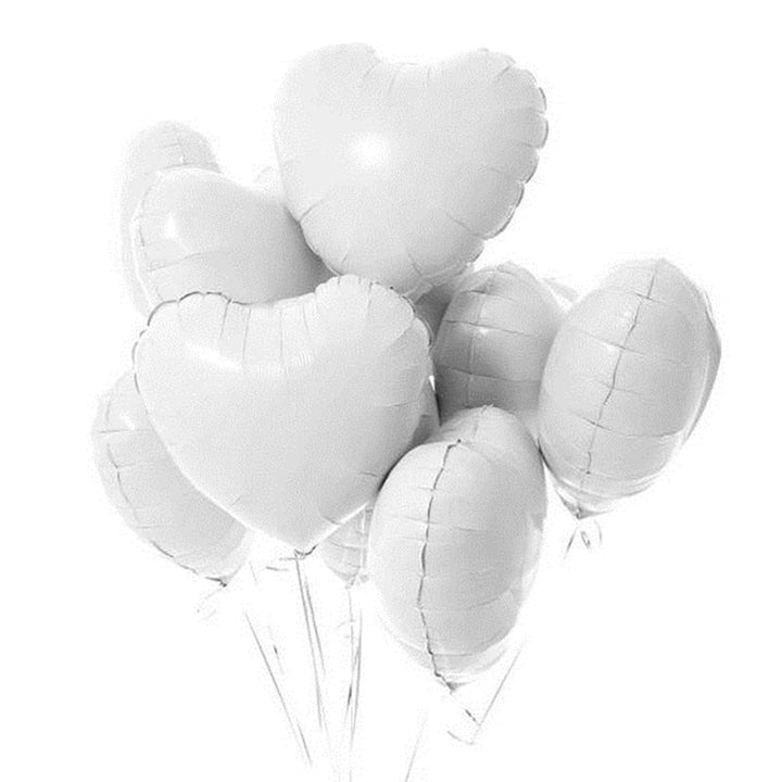 Liefdevolle decoratie met 20 hartjes ballonnen voor bruiloft, verjaardag, gender reveal of Valentijnsdag.