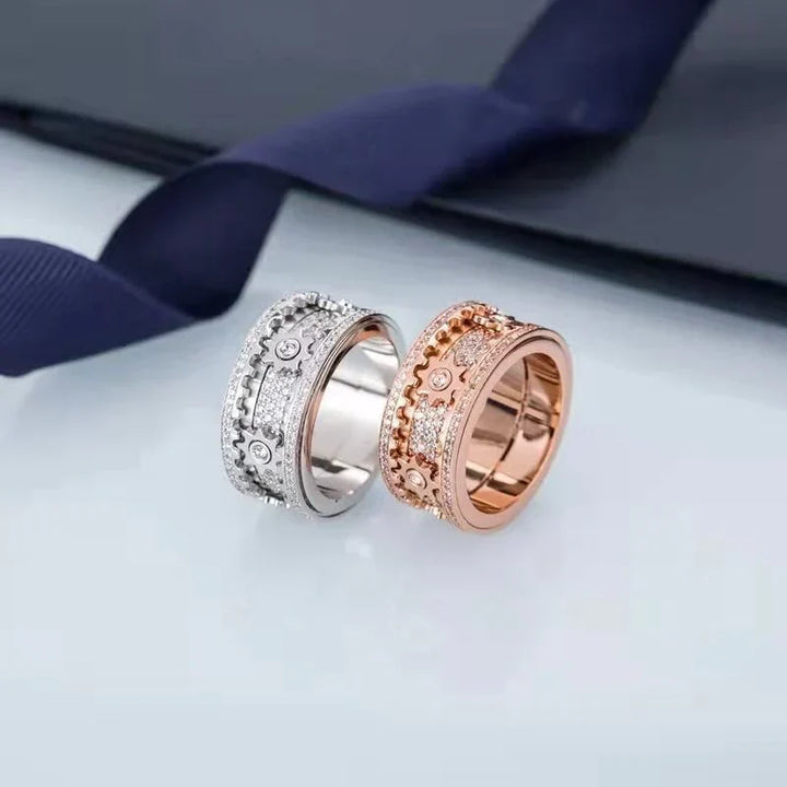 Modieuze unisex spinningsring Spinfinity, ideaal als kalmerende anti-stress ring voor elke dag.