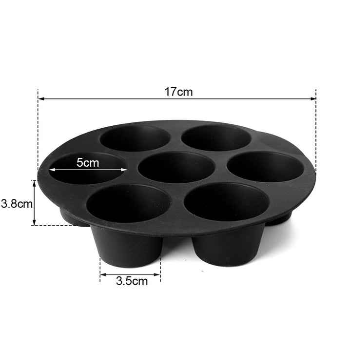 Gezellige feestdagen bakken met deze siliconen cupcakevorm voor oven of airfryer. Voor heerlijk zelfgemaakt gebak.