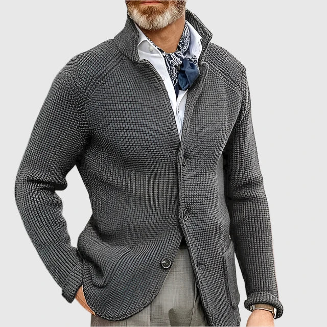 Eenvoudig elegant heren gebreid vest, moeiteloze stijl voor herfst/winter. Tijdloos.