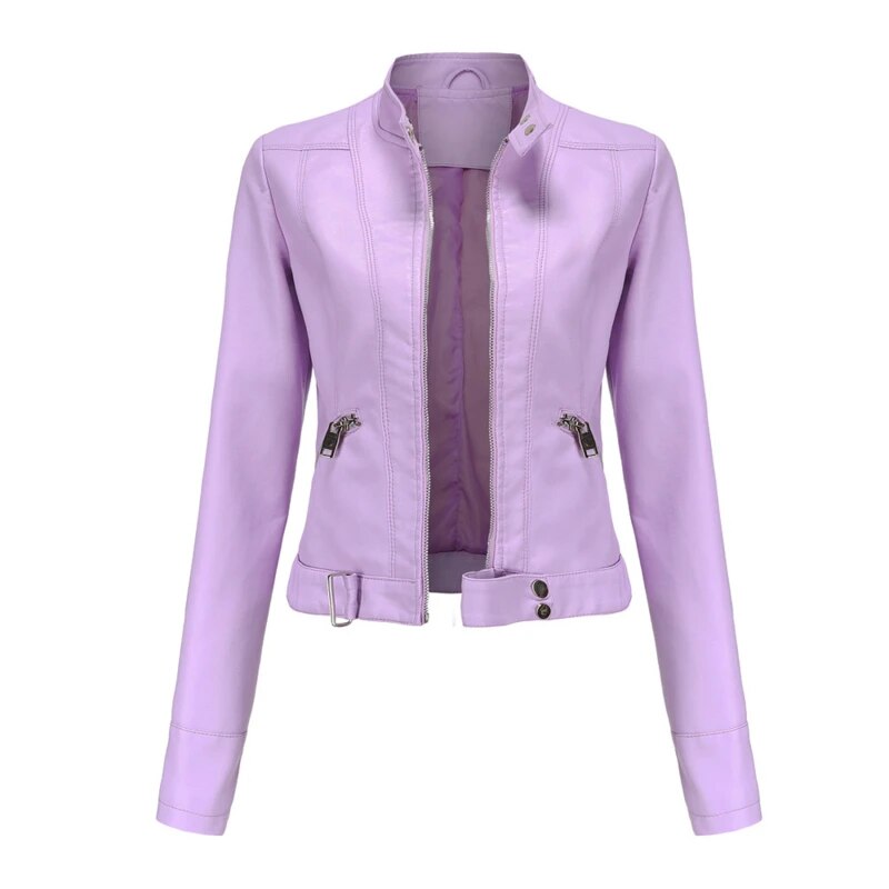 Modern damesjack, ideaal voor herfst en winter. Elegant en casual met ritssluiting.