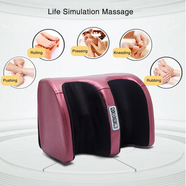 Shiatsu elektrische voetmassager met therapeutische warmtefunctie, perfect voor thuismassage en diepe ontspanning.