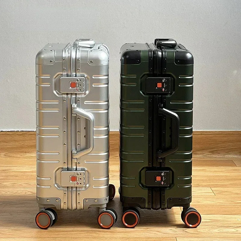 Compacte aluminium-magnesium handbagage koffer S Oslo met 360° wielen en TSA slot.