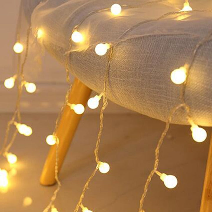 Gezellige warm wit LED kerstverlichting & oudjaarsavond decoratie. Duurzame sfeerlampen voor thuis, USB.