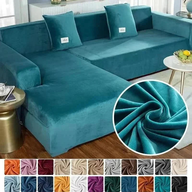 Zachte velours beschermhoes, elastisch en antislip, biedt luxe comfort.