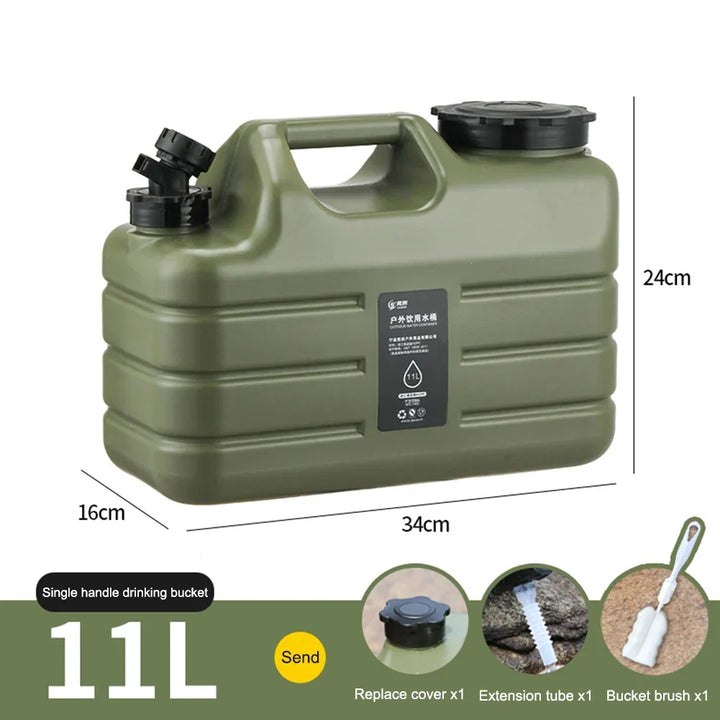 Draagbare 12L AquaTrek watercontainer voor outdoor, kamperen, wandelen en drinkwater. Beschikbaar in diverse kleuren.