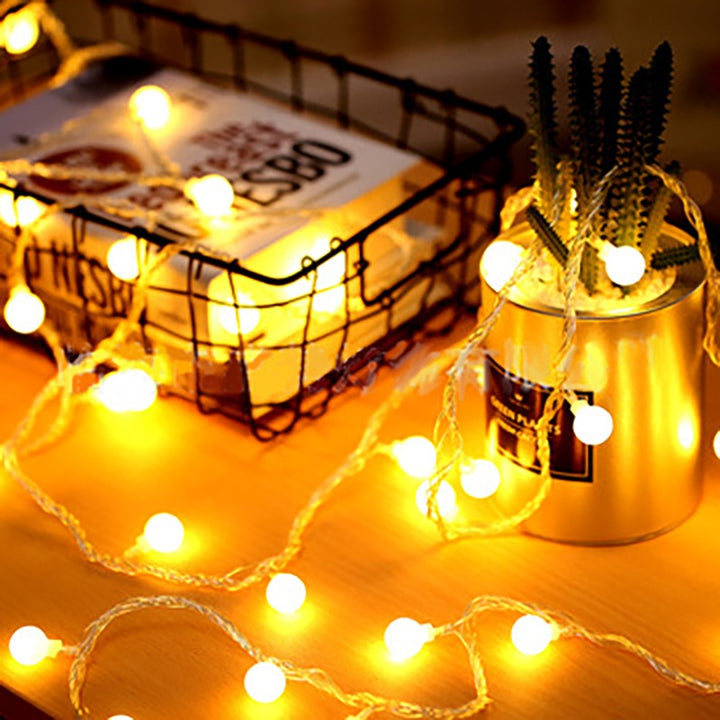 USB gevoede warm wit LED feestverlichting. Duurzame sfeerlampen voor binnen, ideaal als huisdecoratie.
