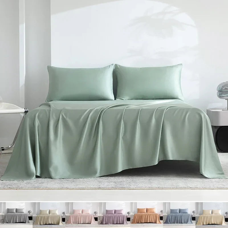 Luxe zijdezacht laken voor optimaal slaapcomfort in elke slaapkamer.