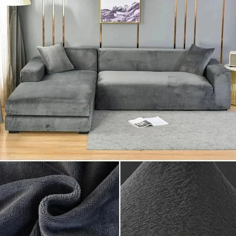 Hoogwaardige velours sofahoes, stretch en beschermend voor elke bank.