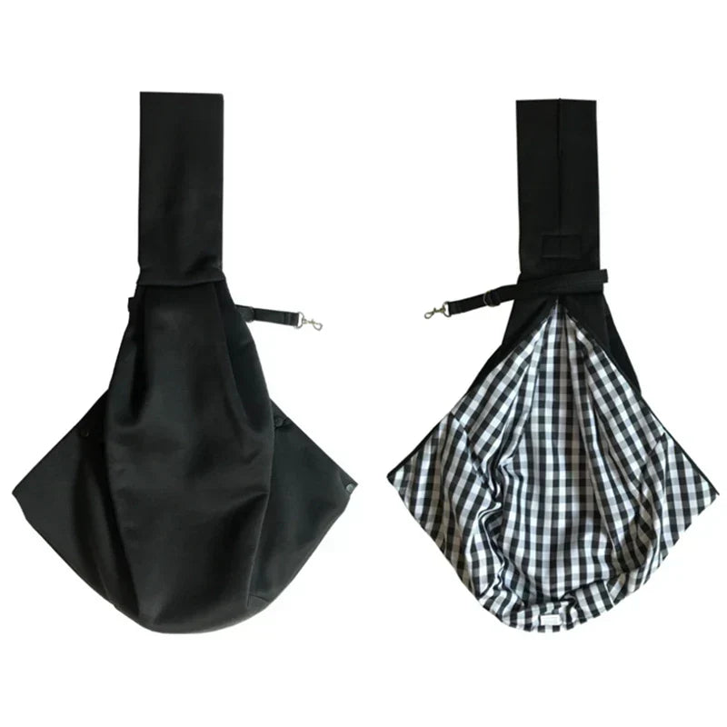 Unisex draagtas voor huisdieren in grijze tint, gemaakt van duurzaam polyester. Veilig en comfortabel voor elk uitstapje.