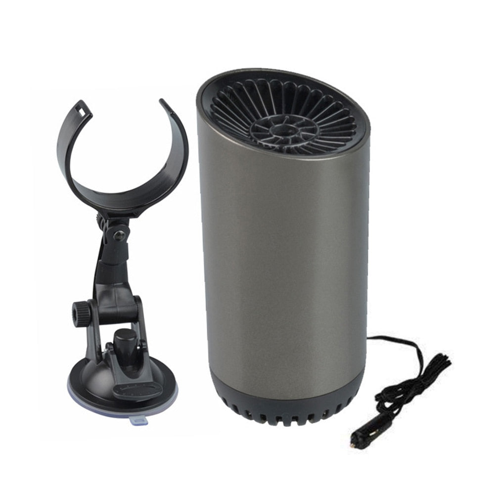 Afbeelding van de 12V autoverwarmer die snel de voorruit ontdooit, zorgt voor veiligheid en comfort in de auto.